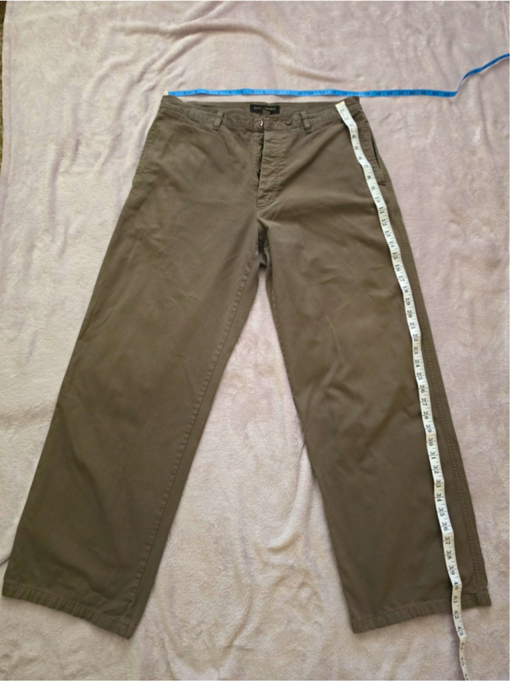 Banana Republic Men’s Gray Cotton Twill Chino Pants Regular Fit Straight 36